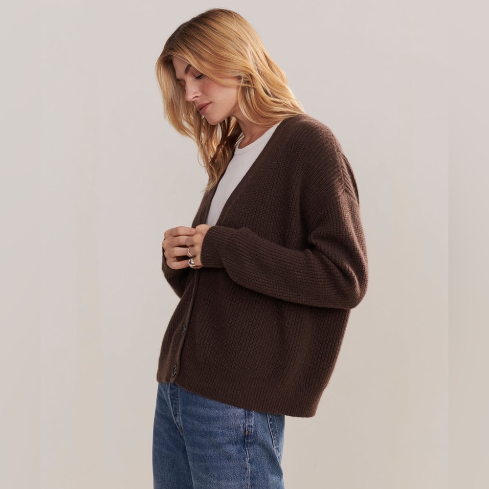 Jenni Kayne Brown Cardigan Sweater